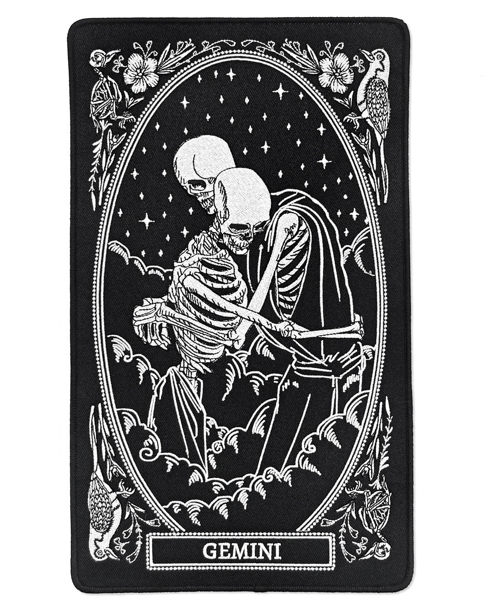 Gemini Zodiac Tarot Large Back Patch-13th Press-Strange Ways