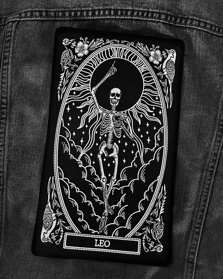 Leo Zodiac Tarot Large Back Patch-13th Press-Strange Ways