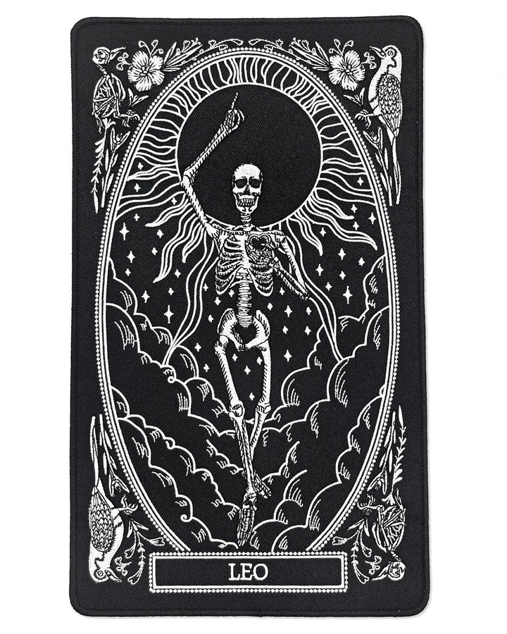 Leo Zodiac Tarot Large Back Patch-13th Press-Strange Ways