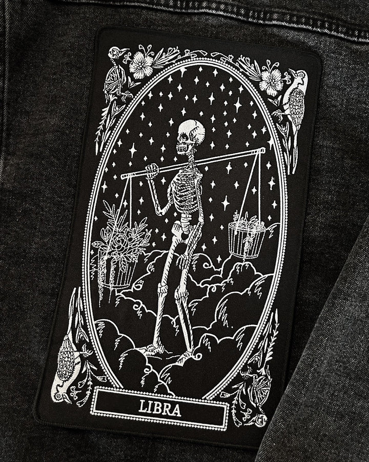 Libra Zodiac Tarot Large Back Patch-13th Press-Strange Ways