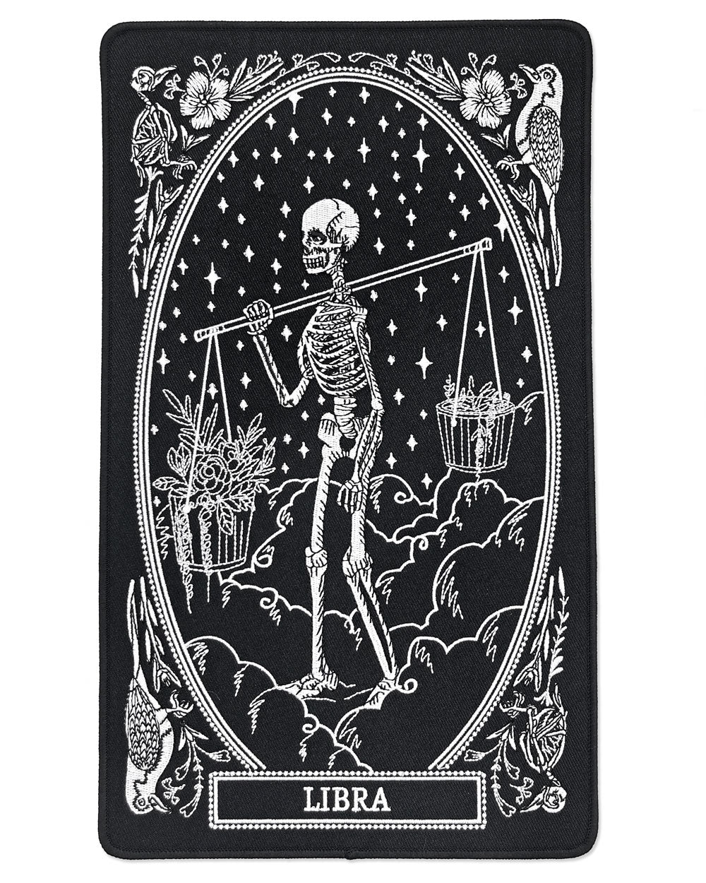 Libra Zodiac Tarot Large Back Patch-13th Press-Strange Ways