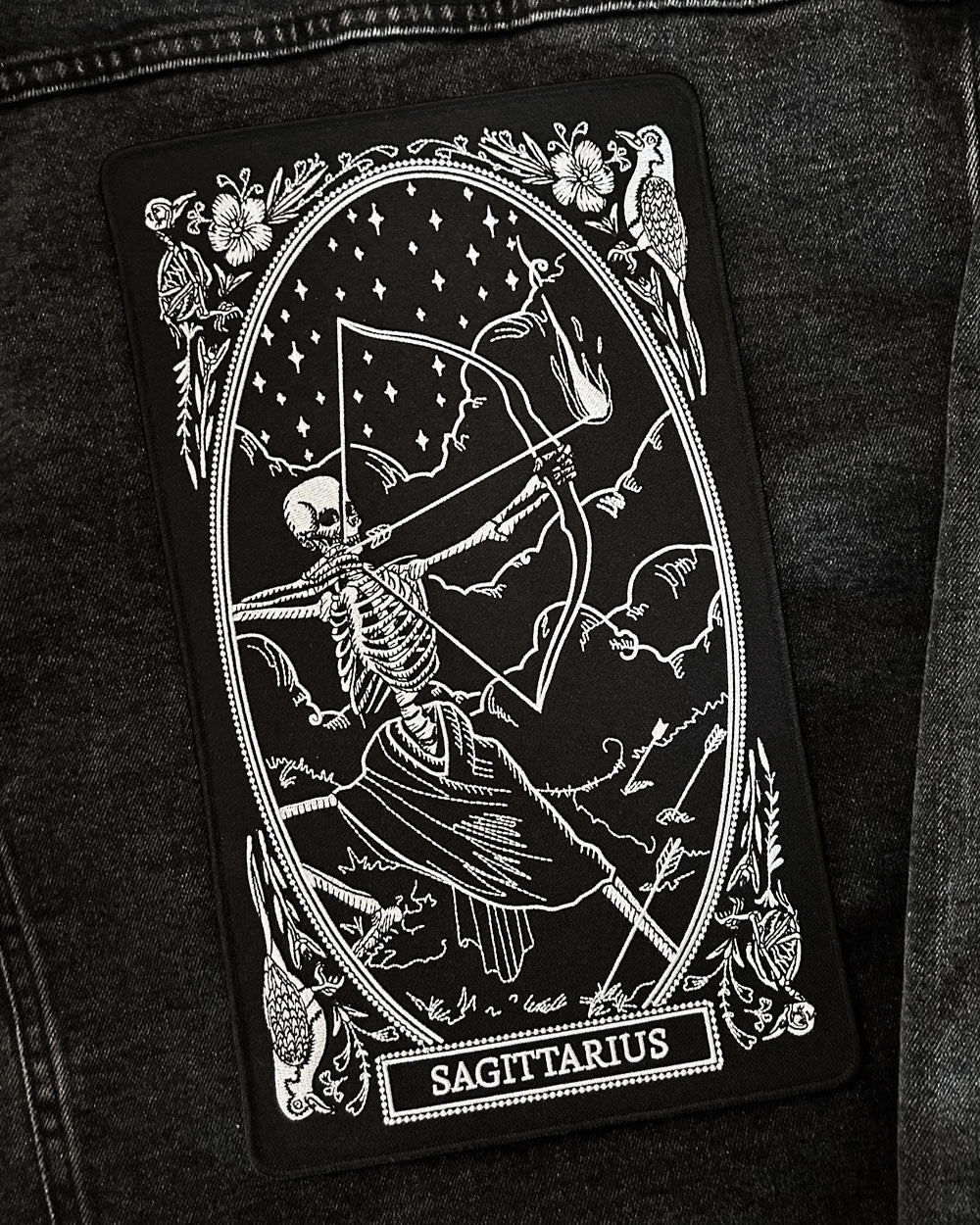 Sagittarius Zodiac Tarot Large Back Patch-13th Press-Strange Ways