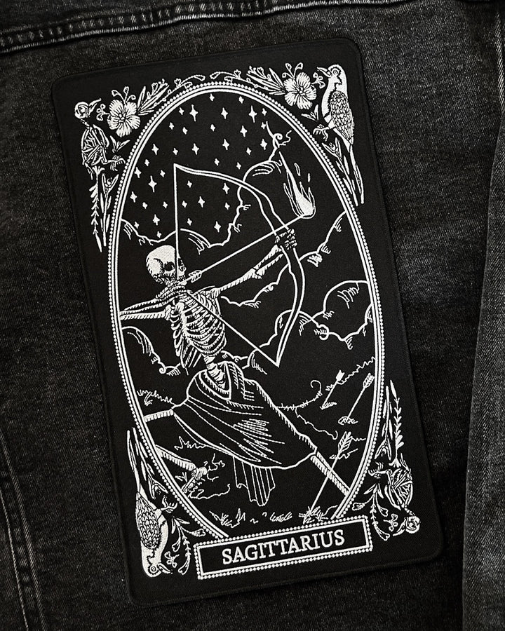 Sagittarius Zodiac Tarot Large Back Patch-13th Press-Strange Ways