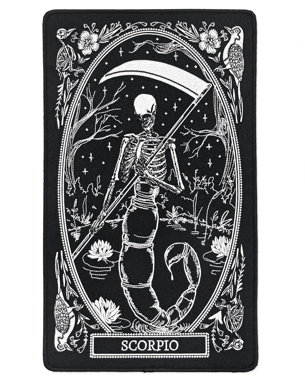 Scorpio Zodiac Tarot Large Back Patch-13th Press-Strange Ways