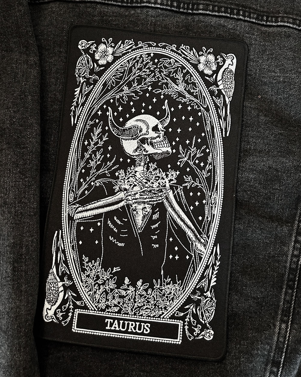Taurus Zodiac Tarot Large Back Patch-13th Press-Strange Ways