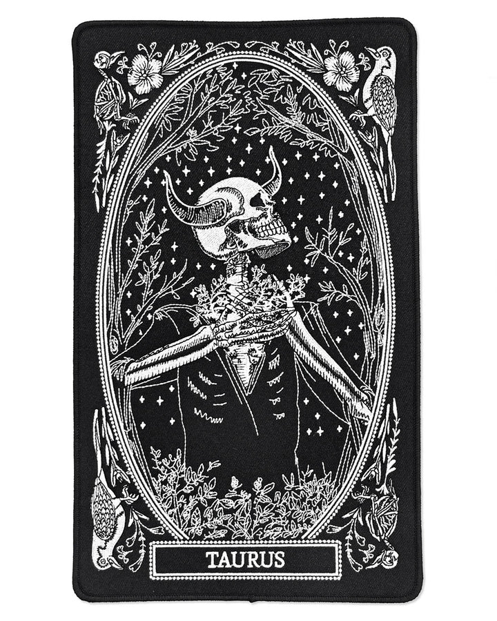 Taurus Zodiac Tarot Large Back Patch-13th Press-Strange Ways