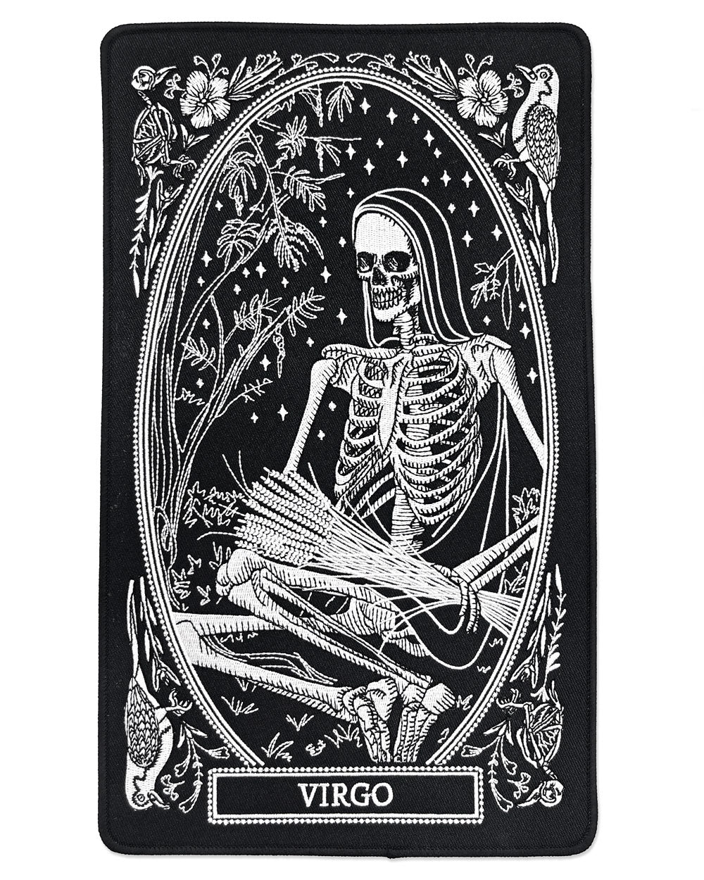 Virgo Zodiac Tarot Large Back Patch-13th Press-Strange Ways