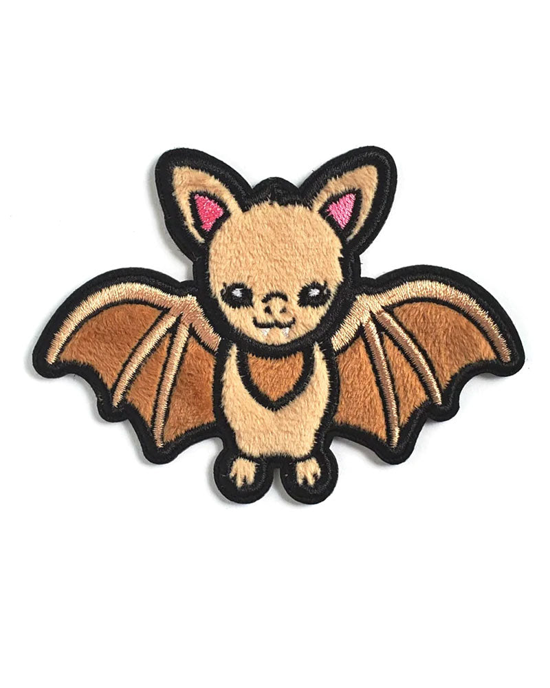 Brown Bat Fuzzy Sticky Patch-LuxCups Creative-Strange Ways