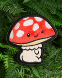 Chubby Mushroom Fuzzy Sticky Patch-LuxCups Creative-Strange Ways