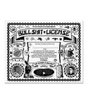 Arcane Bullshit License Risograph Art Print (8" x 10")-Arcane Bullshit-Strange Ways
