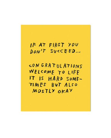 If At First You Don't Succeed... Art Print (8" x 10")
