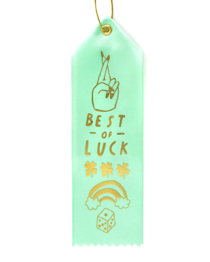Best Of Luck Award Ribbon-Yellow Owl Workshop-Strange Ways