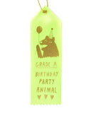 Birthday Party Animal Award Ribbon-Yellow Owl Workshop-Strange Ways