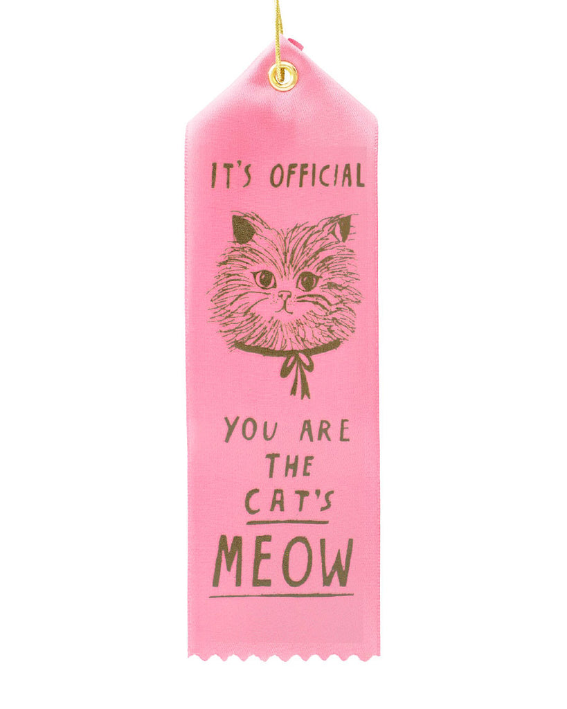 The Cat's Meow Award Ribbon-Yellow Owl Workshop-Strange Ways