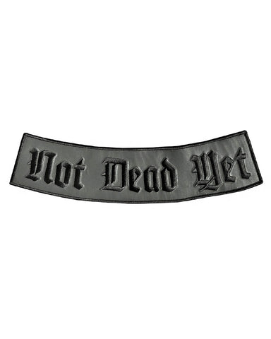 Reflective Not Dead Yet Large Back Patch