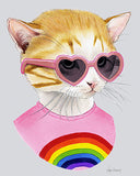 Rainbow Kitten Art Print (8" x 10")-Ryan Berkley Illustration-Strange Ways