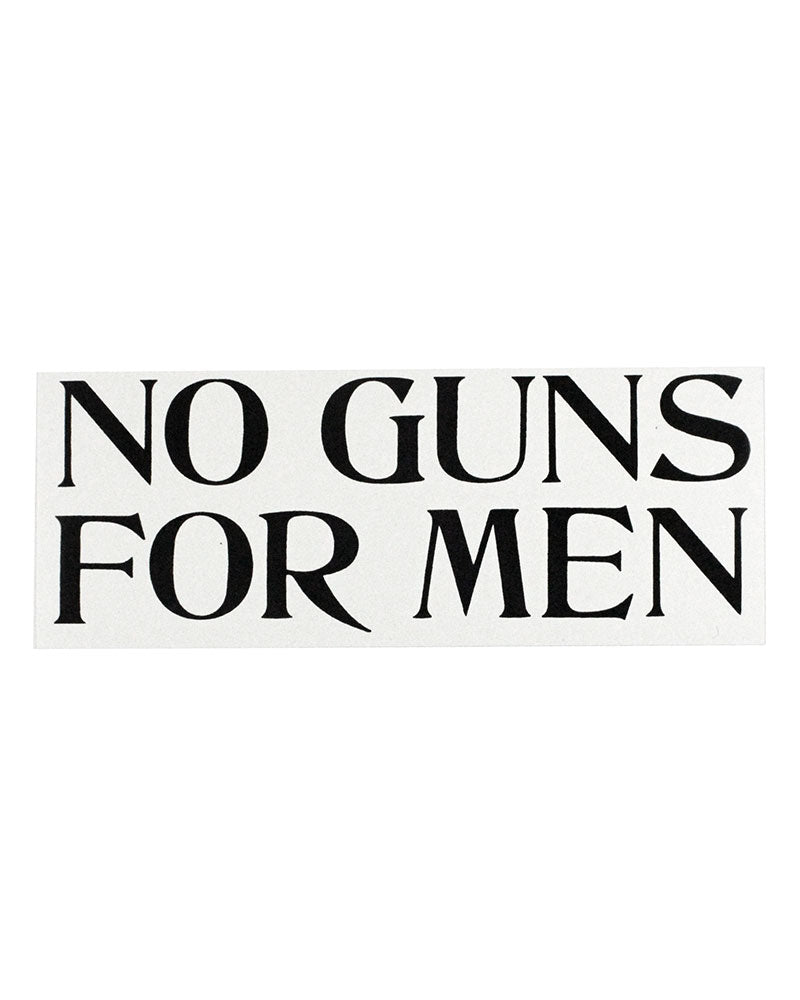 No Guns For Men Bumper Sticker-Nicole Lavelle-Strange Ways