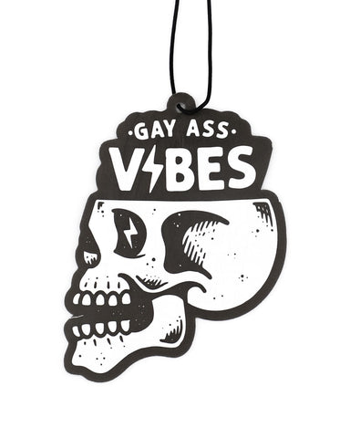 Gay Ass Vibes Car Air Freshener (Lemon)