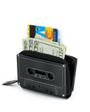 Cassette Tape Wallet - Black Chrome-Fydelity Bags-Strange Ways