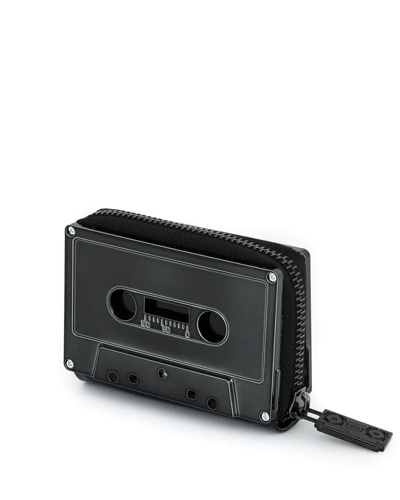 Cassette Tape Wallet - Black Chrome-Fydelity Bags-Strange Ways