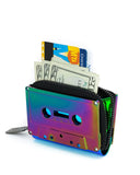 Cassette Tape Wallet - Rainbow Chrome-Fydelity Bags-Strange Ways