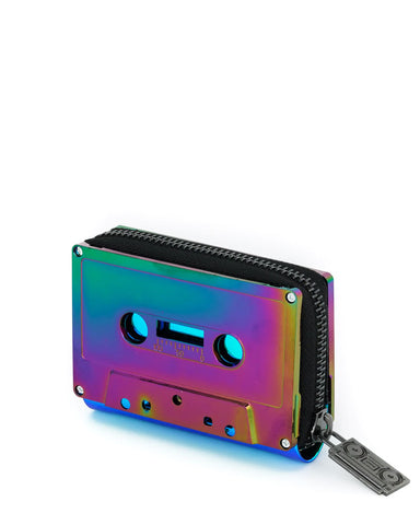 Cassette Tape Wallet - Rainbow Chrome