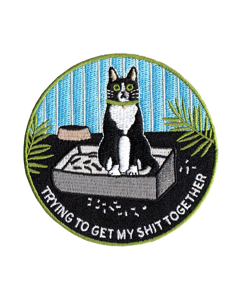 Get My Shit Together Cat Patch-Groovy Things Co.-Strange Ways