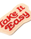 Take It Easy Chainstitch Patch - Creme-Lucky Horse Press-Strange Ways