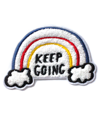 Keep Going Rainbow Chenille Patch