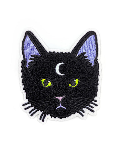 Moon Cat Chenille Patch