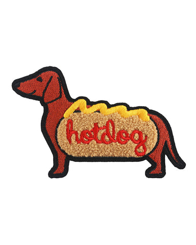 Wiener Hot Dog Chenille Patch