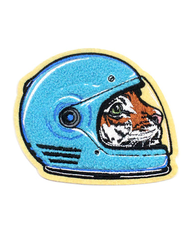 Racecar Tiger Chenille Patch
