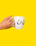 Boobs Coffee Mug-And Here We Are-Strange Ways