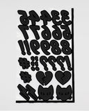 Flocked Iron-On Letters (Comic Font)-Wildflower + Co.-Strange Ways