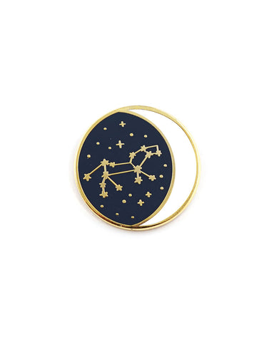 Leo Zodiac Constellation Pin