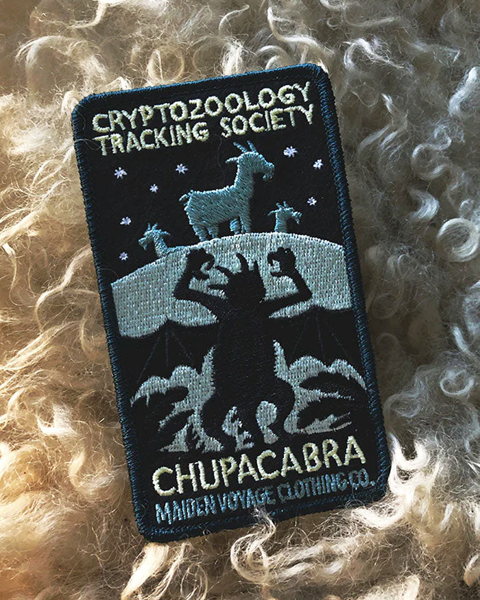 Cryptid Research Patch Chupacabra Cryptozoology Patch