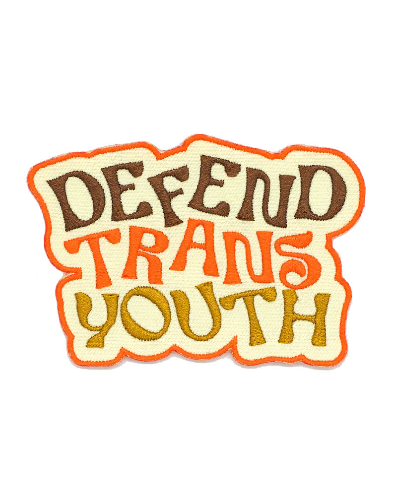 Defend Trans Youth Patch-Ash + Chess-Strange Ways