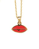 Eyes & Lips Double-Sided Necklace