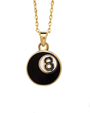 Magic 8 Ball Double-Sided Necklace