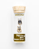 Future Is Feline & Gurrl Power Cat Earrings-Yellow Owl Workshop-Strange Ways