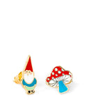 Gnome & Mushroom Earrings-Yellow Owl Workshop-Strange Ways