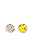 Luna + Sol (Moon + Sun) Earrings-LuxCups Creative-Strange Ways
