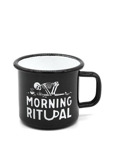 Morning Ritual Enamel Coffee Mug