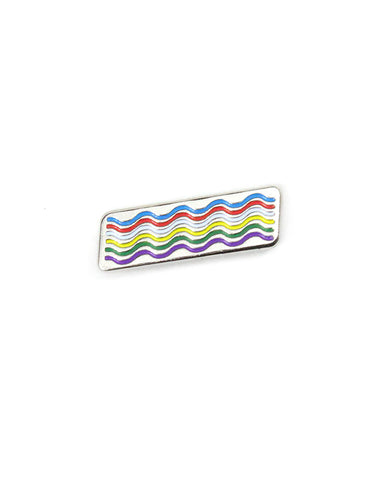 Rainbow Waves Pin
