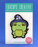 Wizard Frog Fuzzy Sticky Patch-LuxCups Creative-Strange Ways