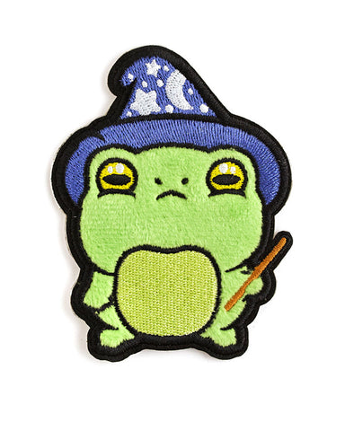 Wizard Frog Fuzzy Sticky Patch