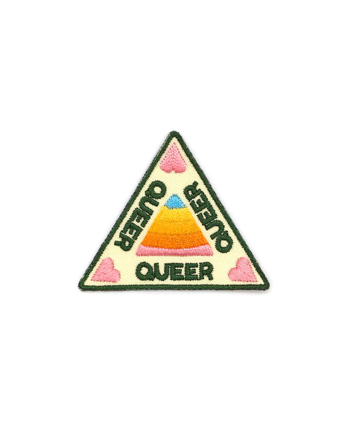 Embossed Triangular Patch Queer Triangle Small Patch