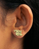 He / Him Gender Pronoun Earrings (Fundraiser)-Dissent Pins-Strange Ways