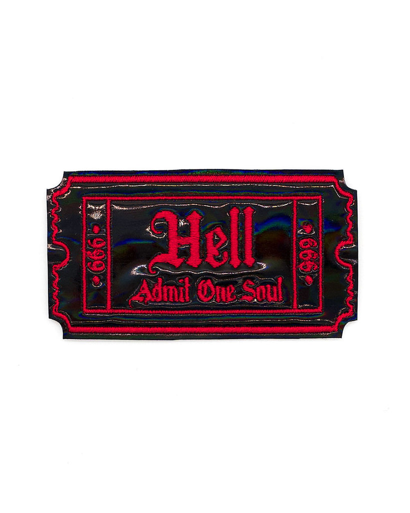 Ticket To Hell Holographic Patch-Project Pinup-Strange Ways