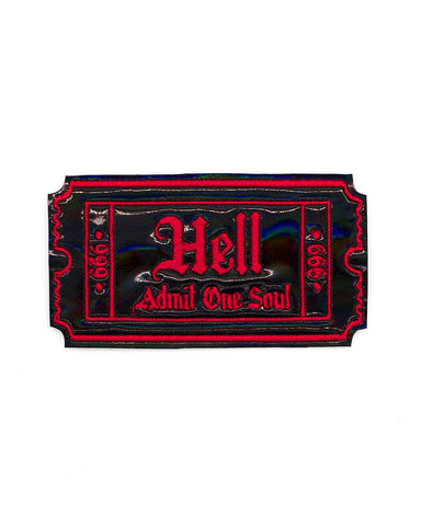 Ticket To Hell Holographic Patch